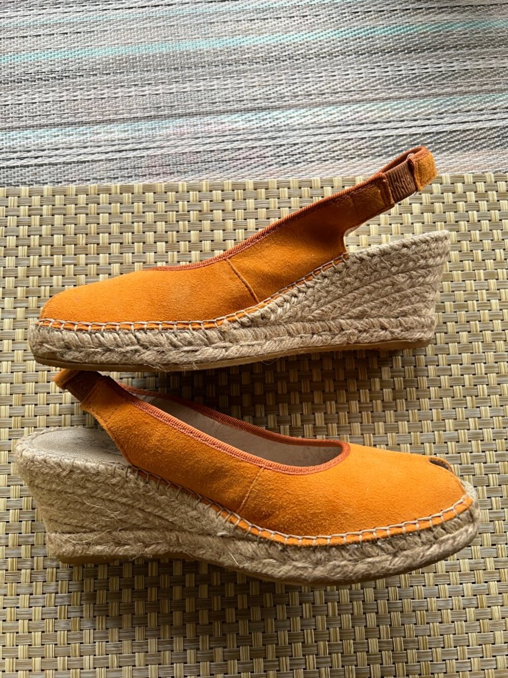 Espadrilles - Bright Orange suede - Picture 2 of 3